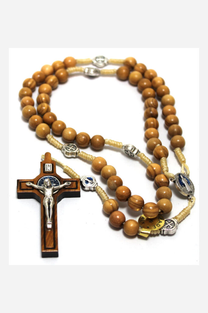 St Benedict Wooden Rosary Carlo Catholic Services Ltd