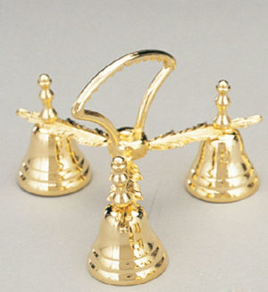 brass three chime bells