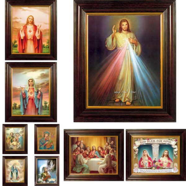 Assorted Wood Framed Picture - 10" by 12"