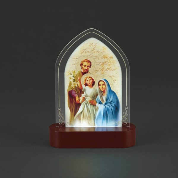 8"H LED Holy Family