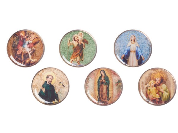 1.25"H Saint Tokens