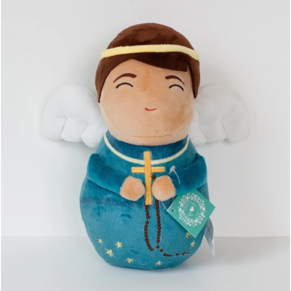 Teal Blue Guardian Angel Plush Doll