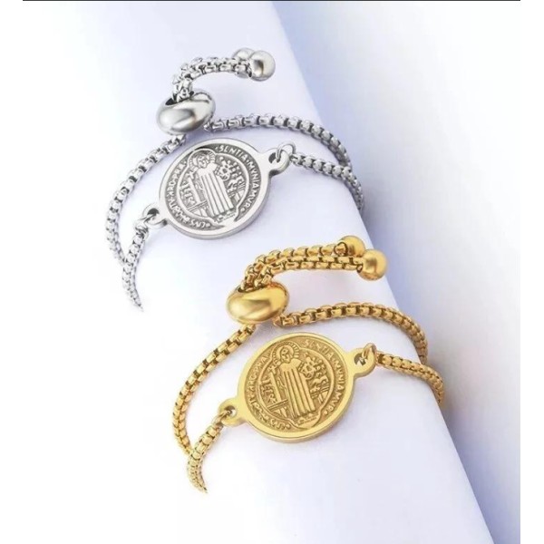 St Benedict Adjustable Bracelet