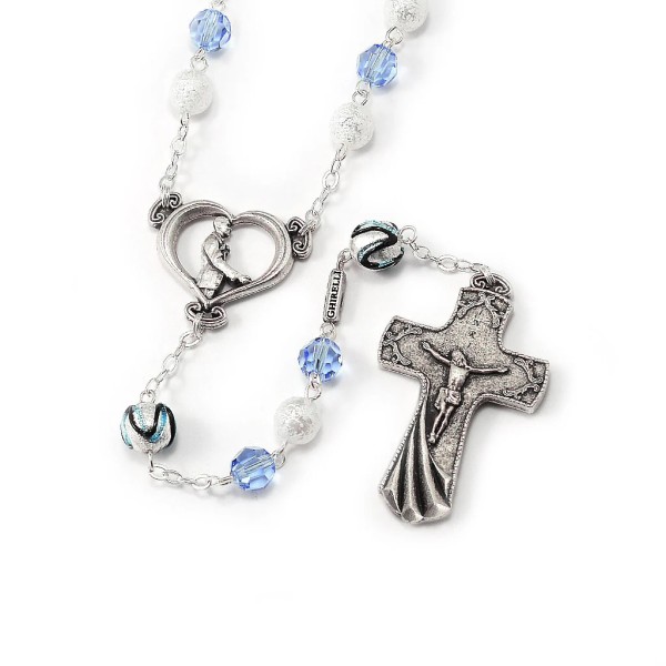 Wedding Rosary for the Groom with Genuine Swarovski