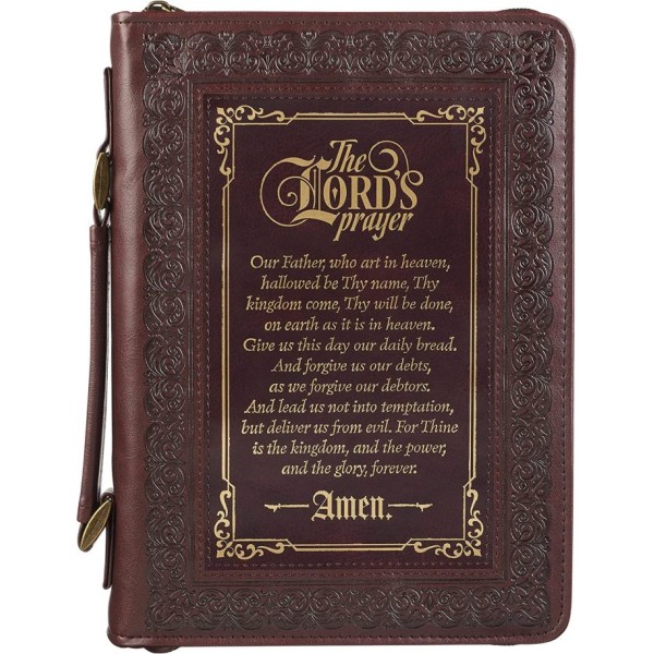 Bible Cover: Lord’s Prayer (Brown)