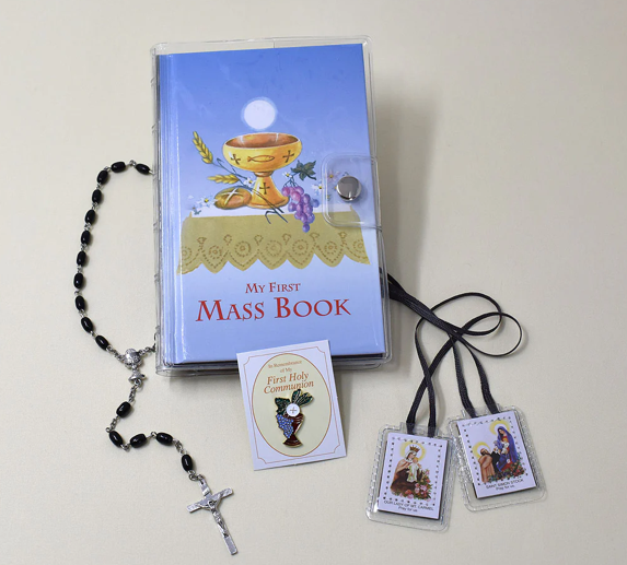 First Mass Book (My First Eucharist) Vinyl Set (Blue)