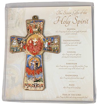 Holy Spirit Wood Cross 5 1/2 inch-Laser Cut