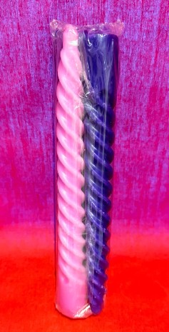 8" Spiral Advent Candle (4hrs) 4 sticks set