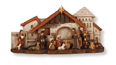 Resin Nativity/Plaque 2 3/4 Inch High (89622)