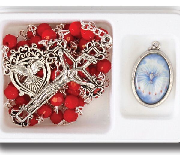 Confirmation Acrylic Rosary/Medal Set (F61262)